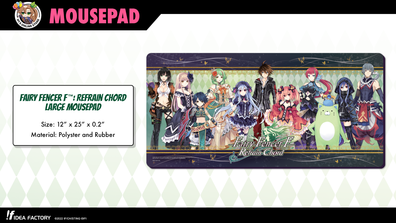 Fairy Fencer F: Refrain Chord Large Mousepad