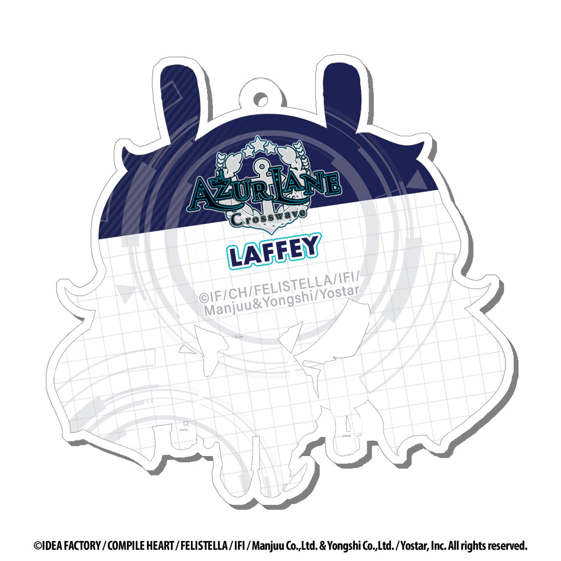 Azur Lane Acrylic Charms - 2 inch - Laffey