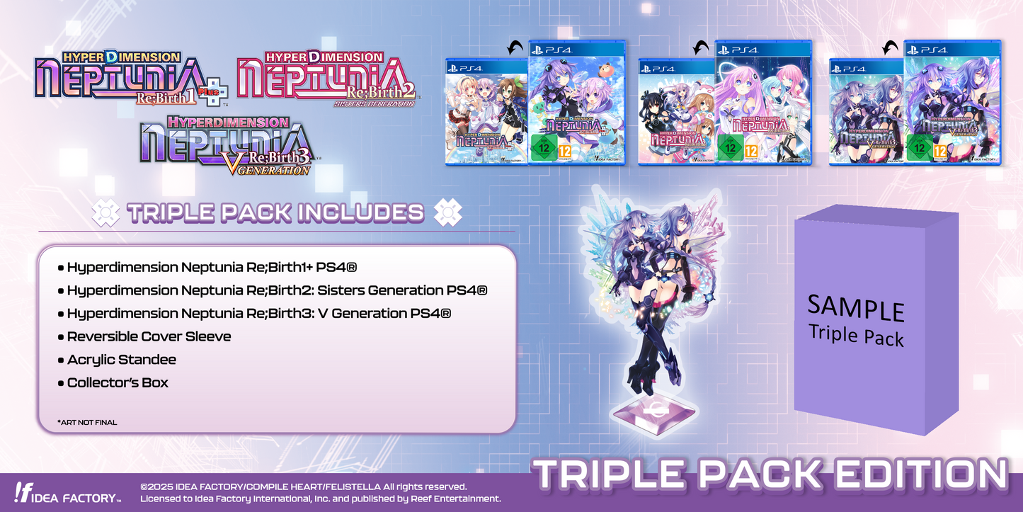 Hyperdimension Neptunia™ Re;Birth Series (1-3) Triple Pack  - PREORDER LIVE!
