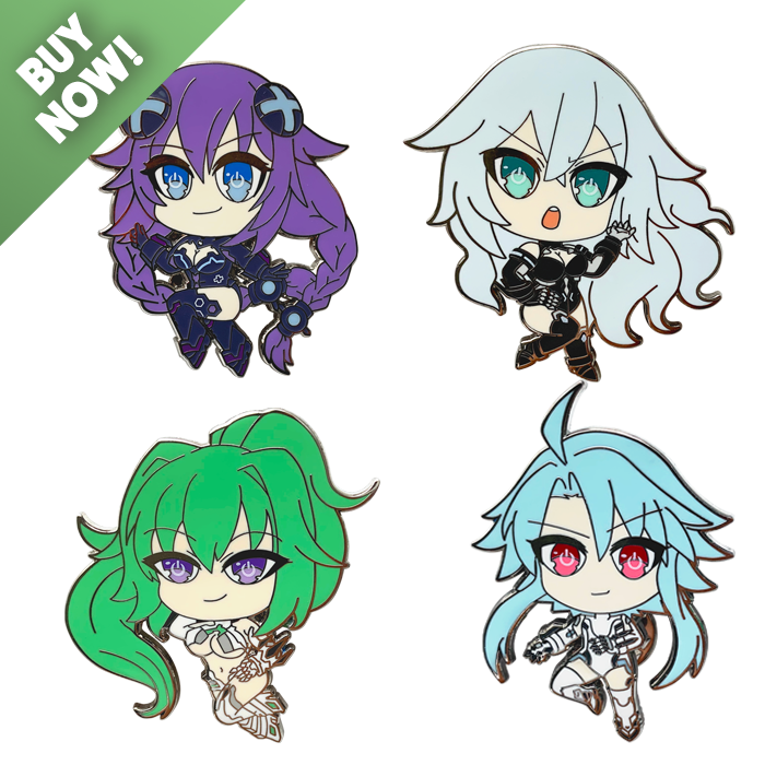 Neptunia HDD Enamel Pins