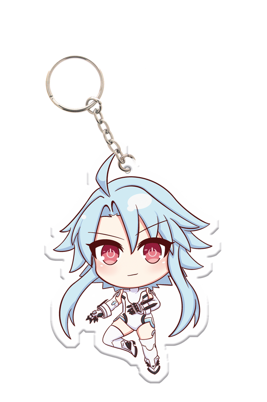 HDD Chibi White Heart - Acrylic Charm