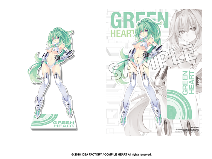 Goddess Acrylic Standee - Green Heart